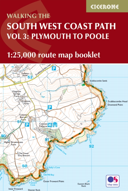 South West Coast Path Map Booklet - Vol 3: Plymouth to Poole