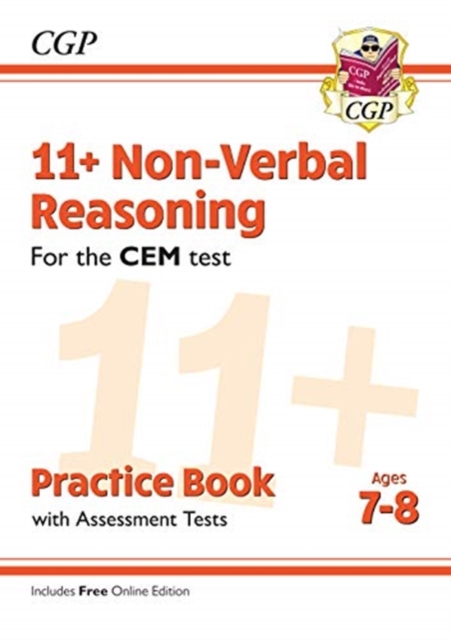 New 11+ CEM Non-Verbal Reasoning Practice Book & Assessment Tests - Ages 7-8 (with Online Edition)