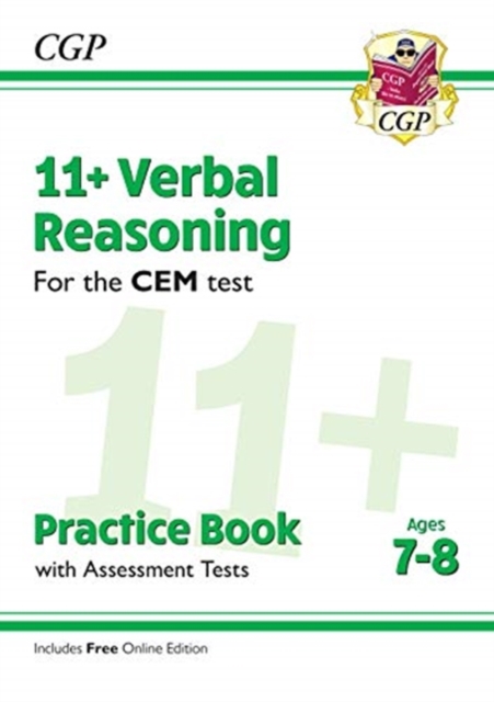 New 11+ CEM Verbal Reasoning Practice Book & Assessment Tests - Ages 7-8 (with Online Edition)