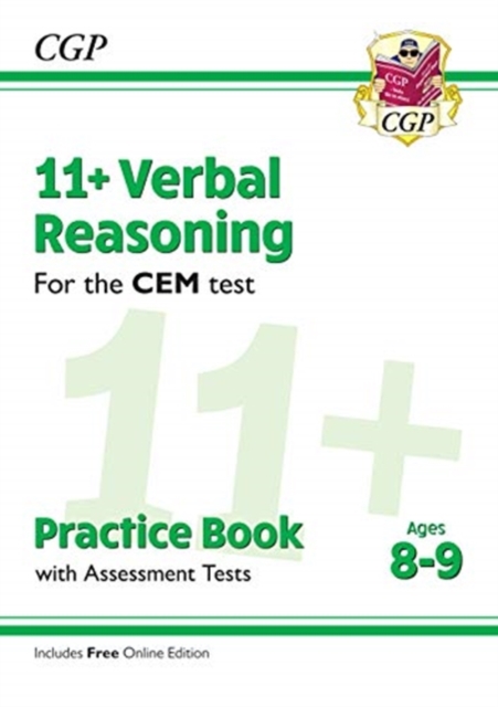 New 11+ CEM Verbal Reasoning Practice Book & Assessment Tests - Ages 8-9 (with Online Edition)