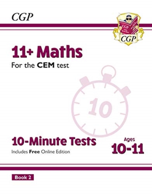 New 11+ CEM 10-Minute Tests: Maths - Ages 10-11 Book 2 (with Online Edition)