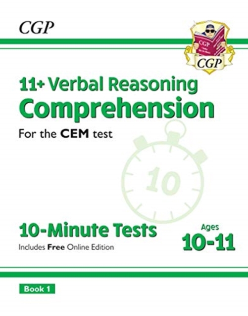 New 11+ CEM 10-Minute Tests: Comprehension - Ages 10-11 Book 1 (with Online Edition)