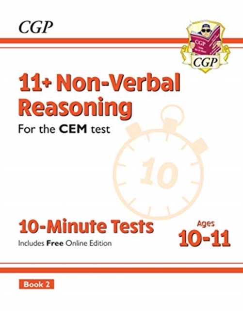 New 11+ CEM 10-Minute Tests: Non-Verbal Reasoning - Ages 10-11 Book 2 (with Online Edition)