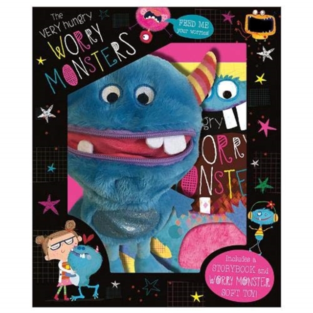 Very Hungry Worry Monster Plush Box Set