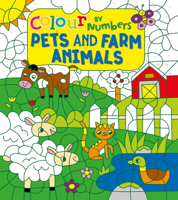 Colour by Numbers: Pets and Farm Animals