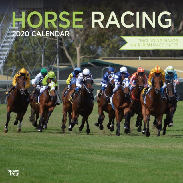 Horse Racing 2020 Square Wall Calendar