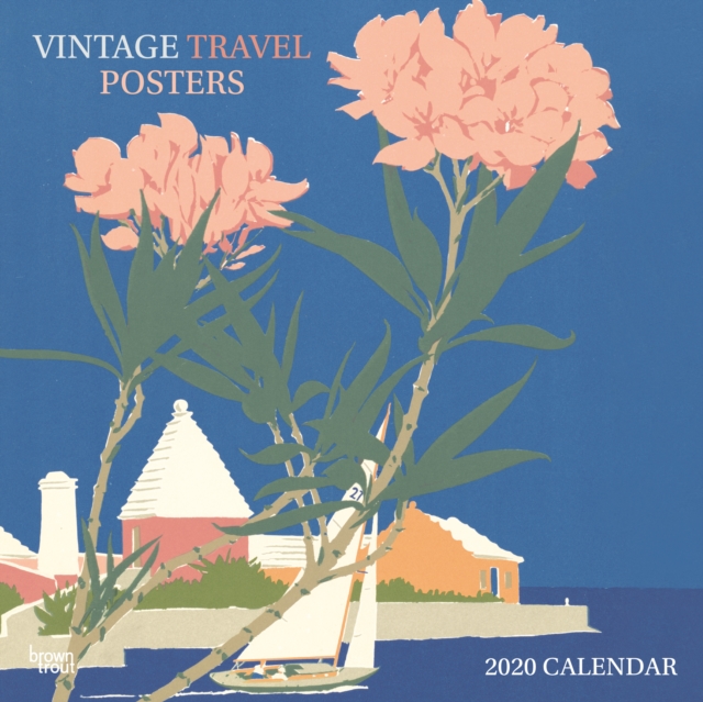 Vintage Travel Posters 2020 Square Wall Calendar
