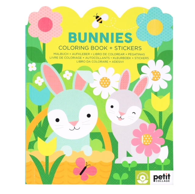 Bunnies Coloring Book + Stickers