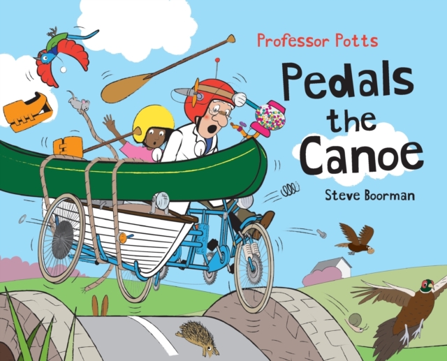 Professor Potts Pedals the Canoe