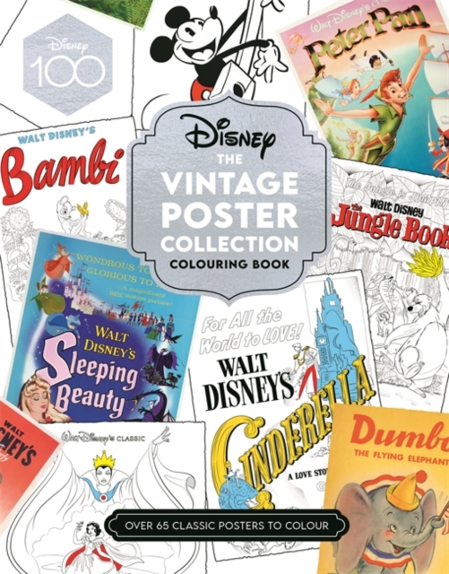 Disney The Vintage Poster Collection Colouring Book
