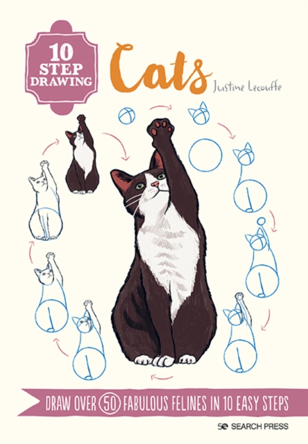 10 Step Drawing: Cats