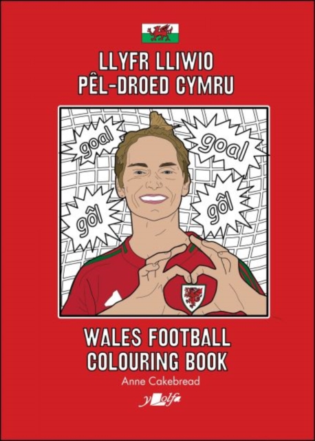 Llyfr Lliwio Pel-droed Cymru | Wales Football Colouring Book NEW EDITION