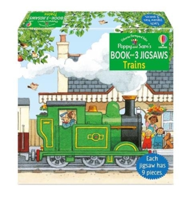 Poppy and Sam's Book and 3 Jigsaws: Trains