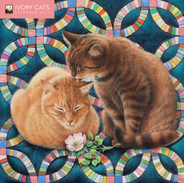 Ivory Cats by Lesley Anne Ivory Mini Wall Calendar 2023 (Art Calendar)