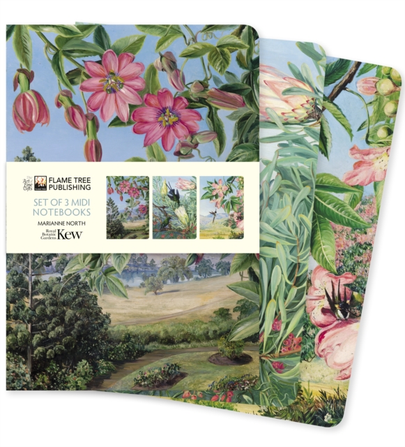 Kew Gardens: Marianne North Set of 3 Midi Notebooks