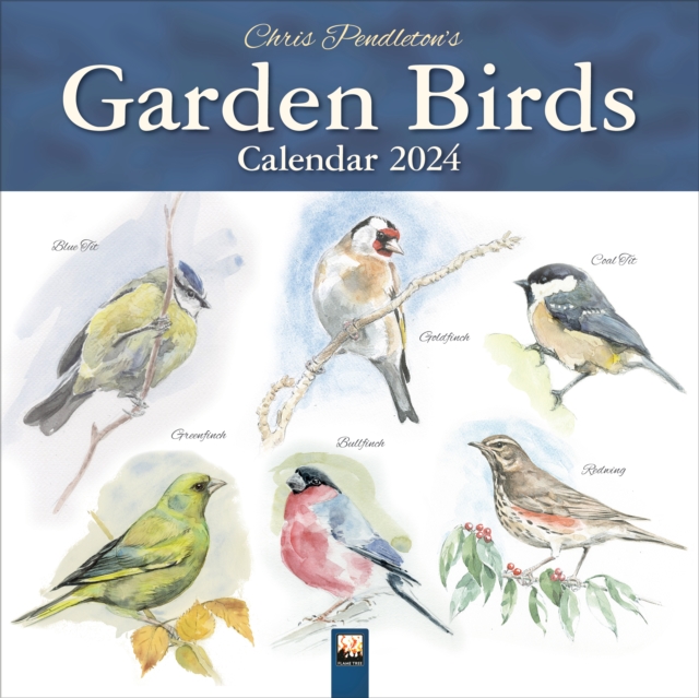 Chris Pendleton Garden Birds Wall Calendar 2024 (Art Calendar)