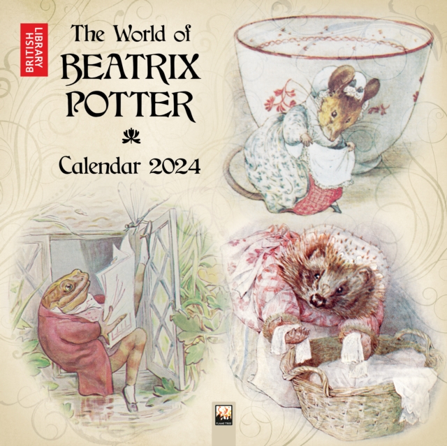 British Library: Beatrix Potter Wall Calendar 2024 (Art Calendar)