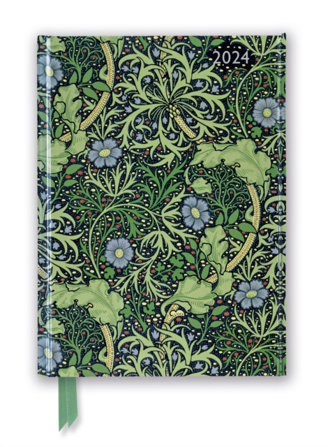 William Morris: Seaweed 2024 Luxury Diary - Page to View with Notes