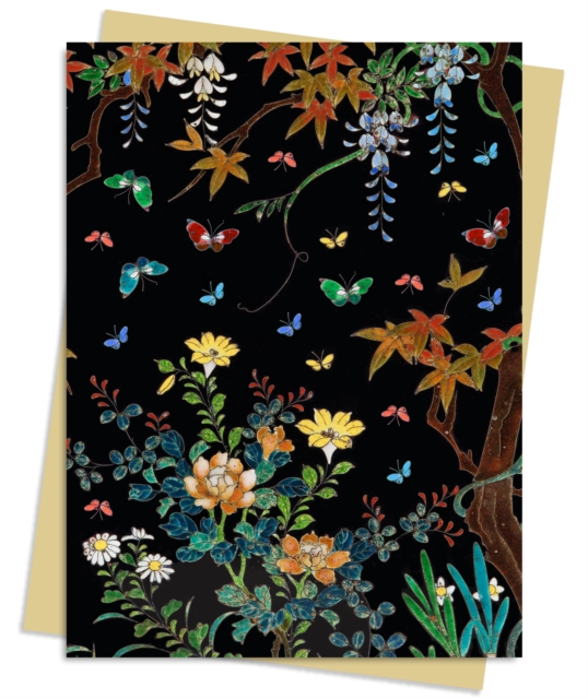 Ashmolean Museum: Cloisonne Casket with Flowers and Butterflies Greeting Card Pack