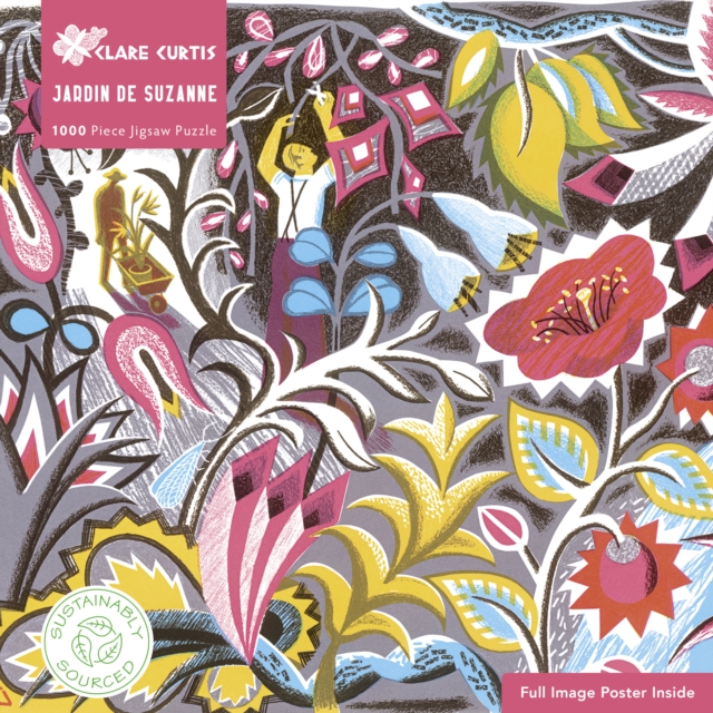 Adult Sustainable Jigsaw Puzzle Clare Curtis: Jardin de Suzanne