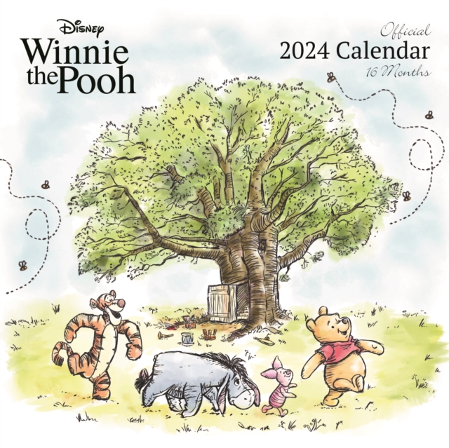 Winnie The Pooh Square Wall Calendar 2024