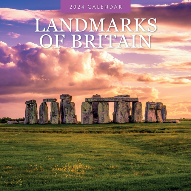 Landmarks of Britain 2024 Square Wall Calendar