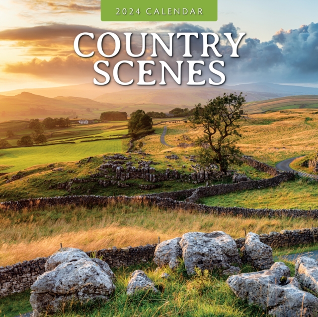 Country Scenes 2024 Square Wall Calendar