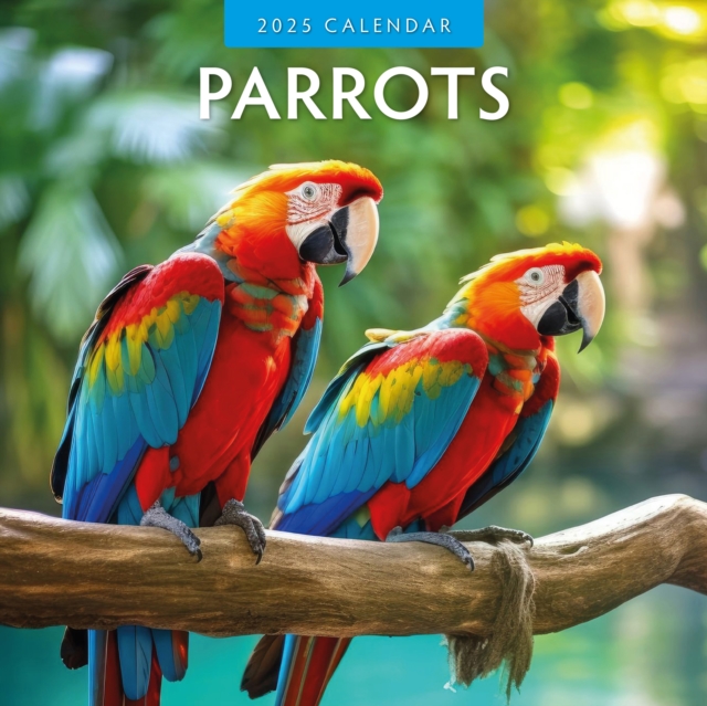 Parrots 2025 Square Wall Calendar