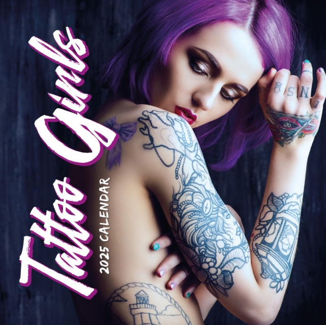 Tattoo Girls 2025 Square Wall Calendar