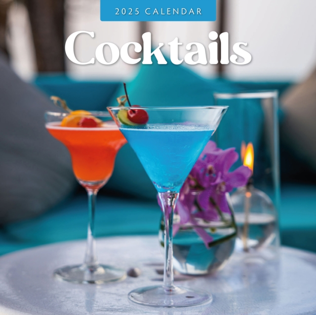 Cocktails 2025 Square Wall Calendar