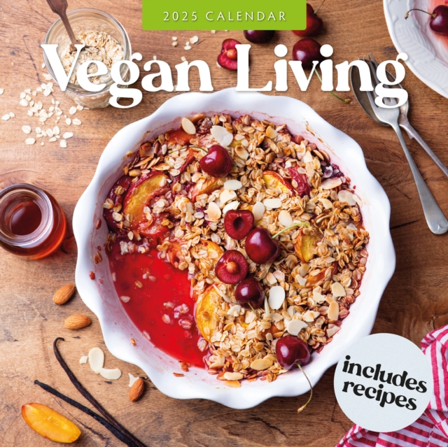 Vegan Living 2025 Square Wall Calendar