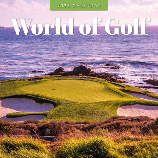 World of Golf 2025 Square Wall Calendar