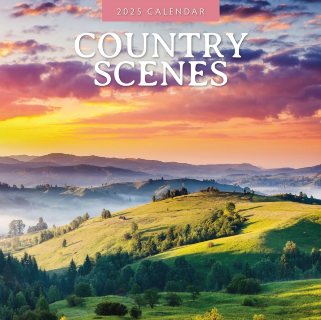 Country Scenes 2025 Square Wall Calendar