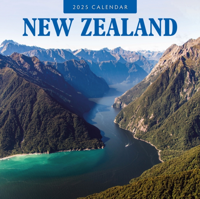 New Zealand 2025 Square Wall Calendar