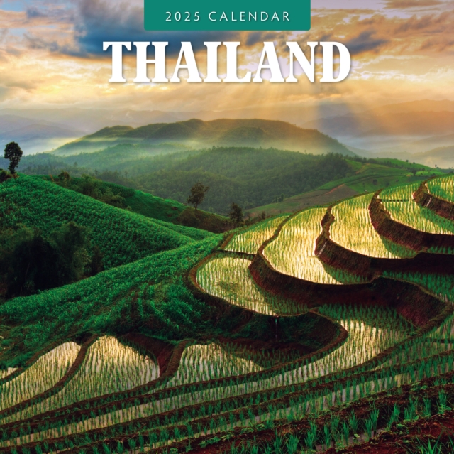 Thailand 2025 Square Wall Calendar