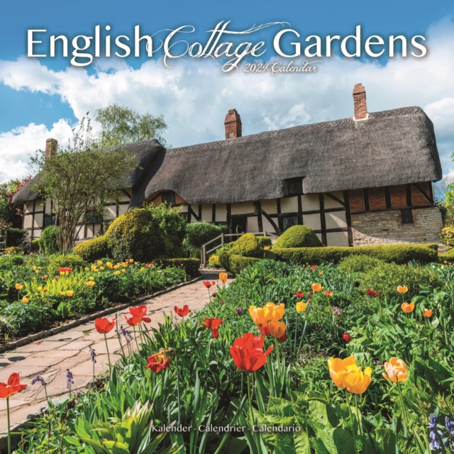 English Gardens Calendar 2024  Square Scenic Wall Calendar - 16 Month