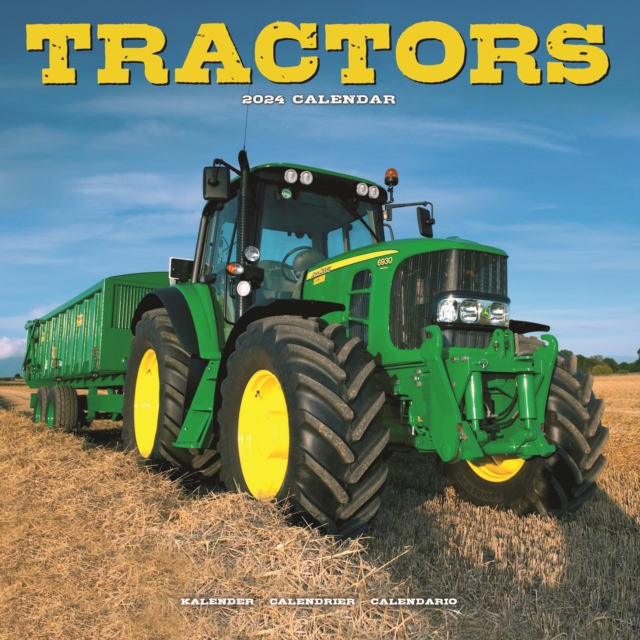 Tractors Calendar 2024  Square Wall Calendar - 16 Month