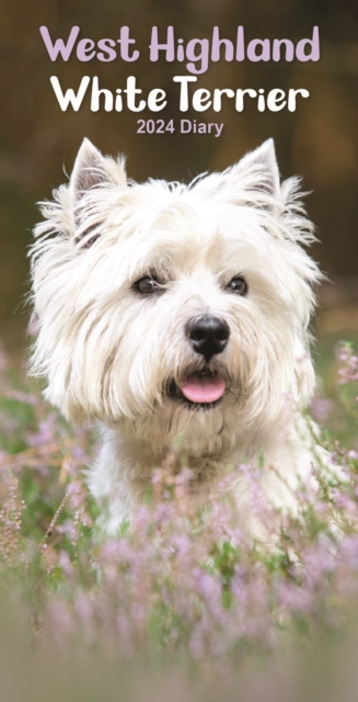 West Highland White Terriers Slim Diary 2024