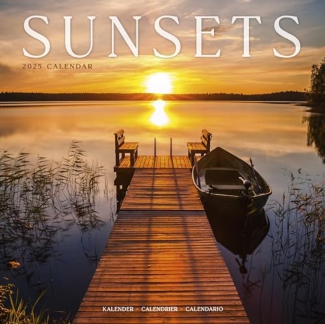 Sunsets Calendar 2025 Square Travel Wall Calendar - 16 Month