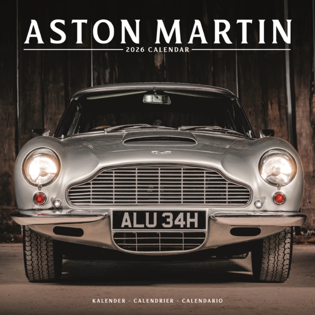 Aston Martin Calendar 2026  Square Car Wall Calendar - 16 Month