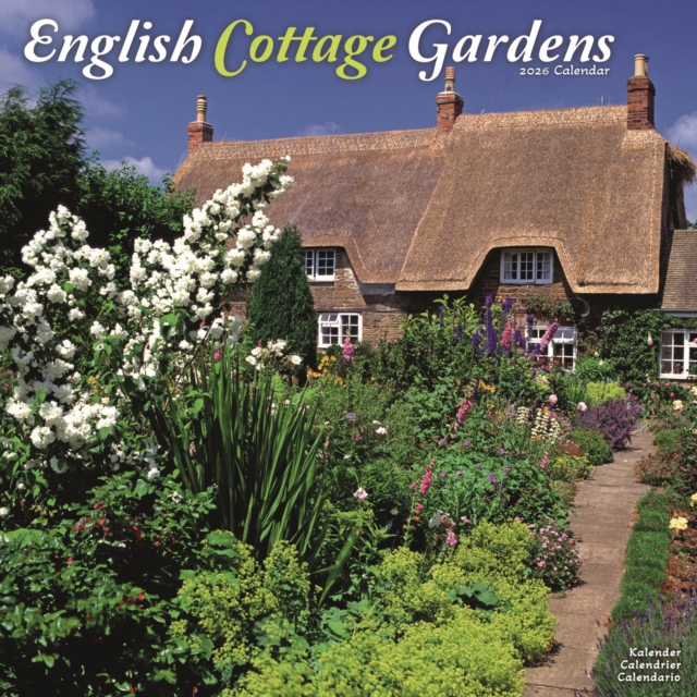 English Gardens Calendar 2026 Square Scenic Wall Calendar - 16 Month