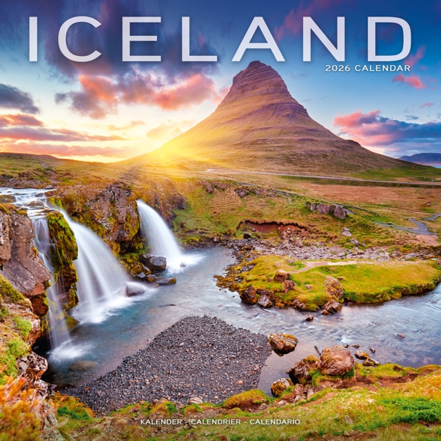 Iceland Calendar 2026 Square Travel Wall Calendar - 16 Month