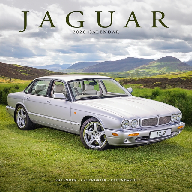 Jaguar Calendar 2026  Square Car Wall Calendar - 16 Month