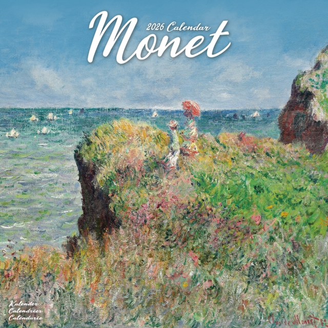 Monet Calendar 2026 Square Artist Wall Calendar - 16 Month