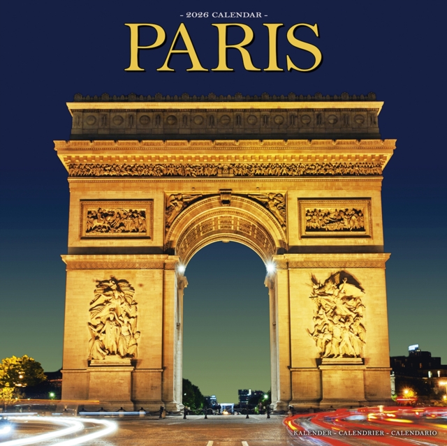 Paris Calendar 2026 Square Travel Wall Calendar - 16 Month