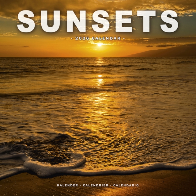 Sunsets Calendar 2026 Square Travel Wall Calendar - 16 Month