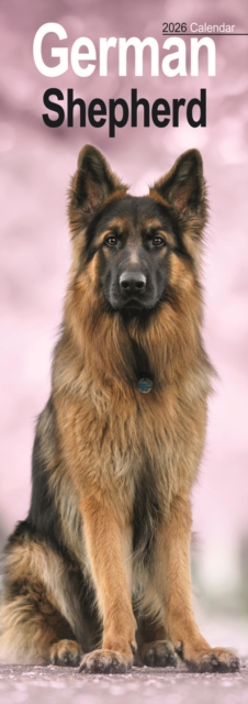 German Shepherd Slim Calendar 2026 Dog Breed Slimline Calendar - 12 Month