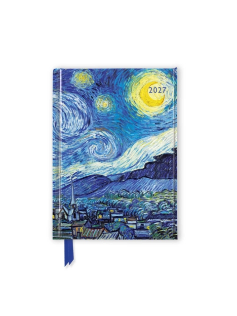 Vincent van Gogh: The Starry Night 2027 Luxury Pocket Diary Planner - Week to View