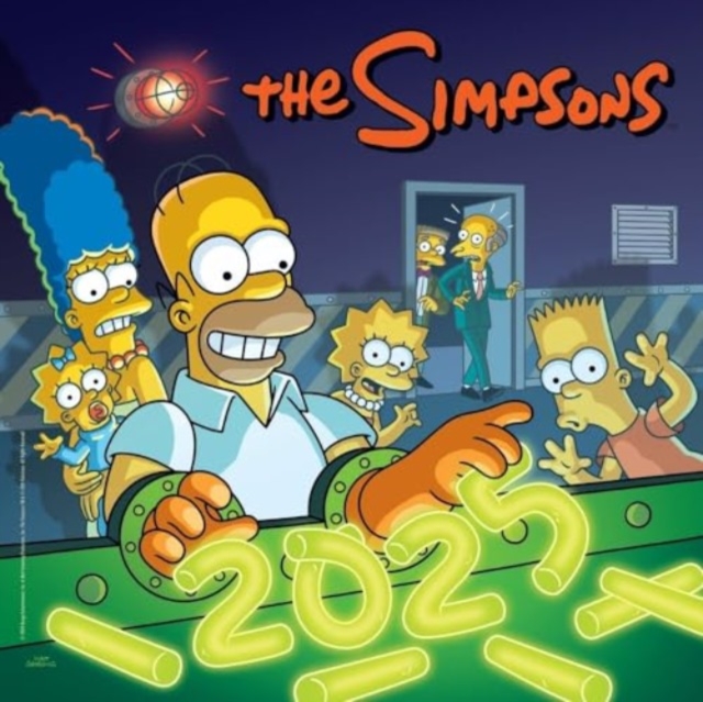 Simpsons Square Calendar 2025