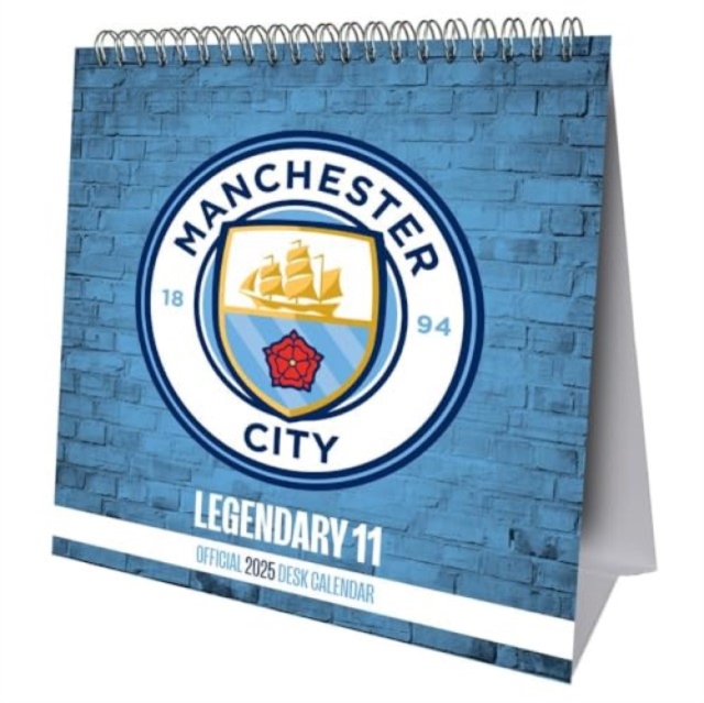 Manchester City FC Desk Easel Calendar 2025